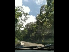 素人, アジア人, 車, フィリピン女性, 彼女, ハードコア, 公共, 教師