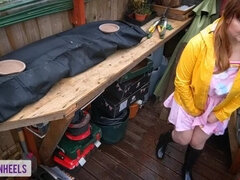 Stiefel, Geschnappt, Fetisch, Absätze, Orgasmus, Im freien, Schlampe, Taboo