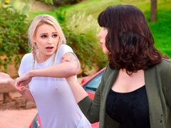 Chica, Consolador, Besar, Lamidas, Masturbación, Coño, Estriptis, Adolescente