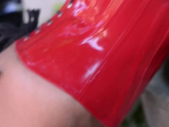 Grote kont, Blond, Tsjechisch, Hakken, Buiten, Geschoren, Billekoek, Taboe