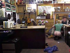 Blondie pounded by pervert pawn keeper