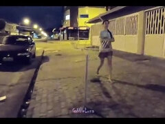 Biseksueel, Pijpbeurt, Latijnse vrouw, Buiten, Portugees, Gezichtspunt, Openbaar, Tiener