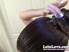 Lelu Love-CFNM Handjob Cumshot In Hair Bun