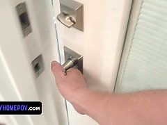 デカチン, ブロンド, フェラチオ, 中出し, ハメ撮り, 叫ぶ, ティーン, オッパイの