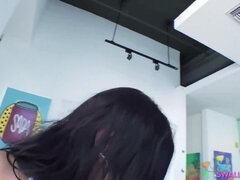 Grosse titten, Kehlenfick, Aufs gesicht abspritzen, Hd, Pov, Schlucken