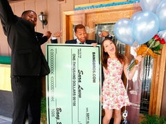 Arsch, Blasen, Braunhaarige, Behaart, Handjob, Mann mann frau, Schlampe, Flotter dreier