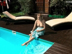 Kont, Lieveling, Blond, Vrouw, Vriendin, Slet, Alleen, Onderwater