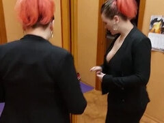 Katybigcherry gets a huge facial from her husband in homemade Russian wife porn