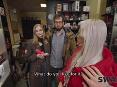 バイセクシャル, チン, 旦那, ハメ撮り, スインガー, 三人, 妻, 妻スワップ