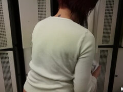 Chica, Mamada, Gordita, Gimnasio, Pov, Coño, Adolescente, Tetas