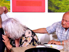 Mamada, Abuelita, Besar, Lamidas, Maduro, Coño, Medias largas, Esposa