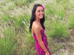 Amateur, Sucer une bite, Queue, De plein air, Adolescente, Nénés