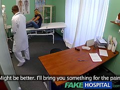 Barra Brass gets her wet pussy filled with cream while being a patient at the fakehospital