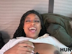 HOT HD POV: Brunette Sucking Dick in Car to Make Him Mad - Cuckold Interracial Sex