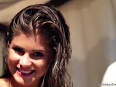 Beauty, Brunette, Masturbation, Pool