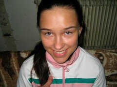 Adorable, Grosse bite, Sucer une bite, Brunette brune, Queue, Seins naturels, Grande, Nénés