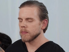 美女, デカチン, デカパイ, イく瞬間, 足, フェティッシュ, 手コキする, ショートヘア