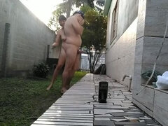Hot Brazilian Wife Pisses on Hubby Outdoors - Amateur HD