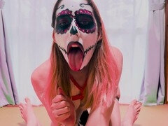 デカ尻, フェラチオ, 巨乳な, 口内発射, 足, フェムドム, メキシコ人, ナイロン