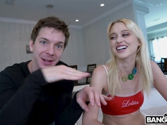 Grosser schwanz, Blondine, Blasen, Frau frau mann, Riesig, Monster, Jungendliche (18+), Flotter dreier