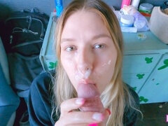 Любители, Минет, Семяизвержение, Сперма на лице, Милф, Мамочка, Мачеха, Тугие