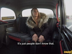 Blue Angel's Wild London Passion in Taxi
