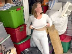 Coche, Despelote, Masturbación, Orgasmo, Público, Juguetes