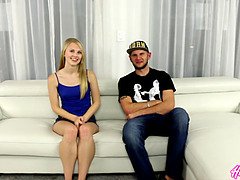 ブロンド, チン, はじめて, Hd, なめる, 小柄, ラフ, ティーン