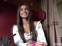 Pijpbeurt, Bruinharig, Sperma shot, Diep in de keel, Handbeurt, Hd, Gezichtspunt, Trein