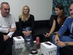 Big ass, Blowjob, Brunette, Czech, Doggystyle, Masturbation, Stockings, Wife swap