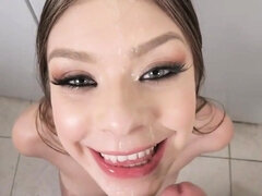 teen dadcrush - petite teen gets facefucked by rough stepdad