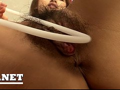 Leie, Asiatisch, Verrückt, Hd, Lecken, Pissen, Muschi, Eng