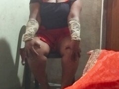 18, 叔母, デカ尻, Hd, 自家製, インド人, 淫乱熟女