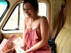 Grosser schwanz, Blasen, Auto, Schwanz, Europäisch, Zierlich, Strümpfe