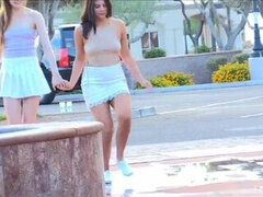 Flashing, Hd, Lesbian, Outdoor, Public, Shy, Teen