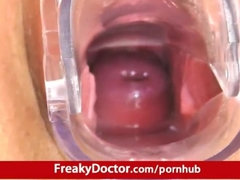 Natural Big Titted Czech Jennifer Amton at Gynaecological Exam in Hospital