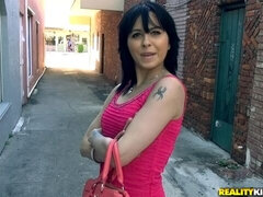 デカ尻, デカチン, フェラチオ, 茶髪の, バック, お金, ハメ撮り, ショートヘア