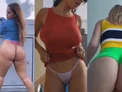 素人, デカ尻, デカパイ, ブロンド, 茶髪の, 自家製, ラティーナ, オッパイの