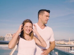 Plage, Grosse bite, Sucer une bite, Hard, De plein air, Public, Réalité, Pute