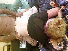 Stepsister, mmf threesome, freckles