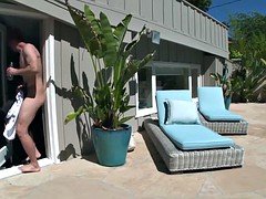 Pool Guy got lucky his cock suck by Nina North