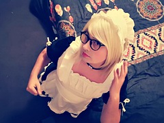 彼氏, メイド, シーメール, バイブレーター