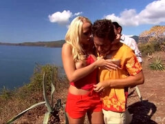 African, Anal, Big cock, Blonde, Double penetration, Hd, Outdoor, Threesome