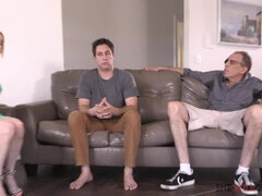 ブロンド, 浮気者, バック, なめる, 淫乱熟女, ピアス, スパンキング, 妻