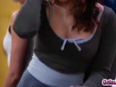 Grosser arsch, Grosse titten, Braunhaarige, Fingern, Lesbisch, Lehrer, Jungendliche (18+), Titten