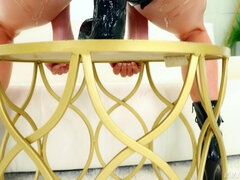 Анальный секс, Брюнетки, Дилдо, Латекс, Масло, Наездница, Соло, Игрушки