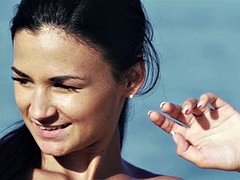 ブロンド, 茶髪の, レズビアン, アウトドア, パーティ, ポルノスター