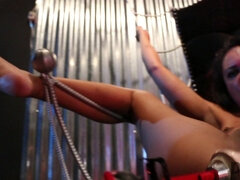 アジア人, 茶髪の, 眼鏡, ヒール, 異人種間, ピアス, ラフ, おもちゃ