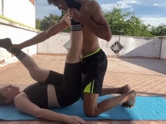 Porno casero, exclusive sex, yoga