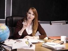 デカ尻, デカパイ, レズビアン, なめる, 淫乱熟女, オマンコ, 赤毛, ストリッピング